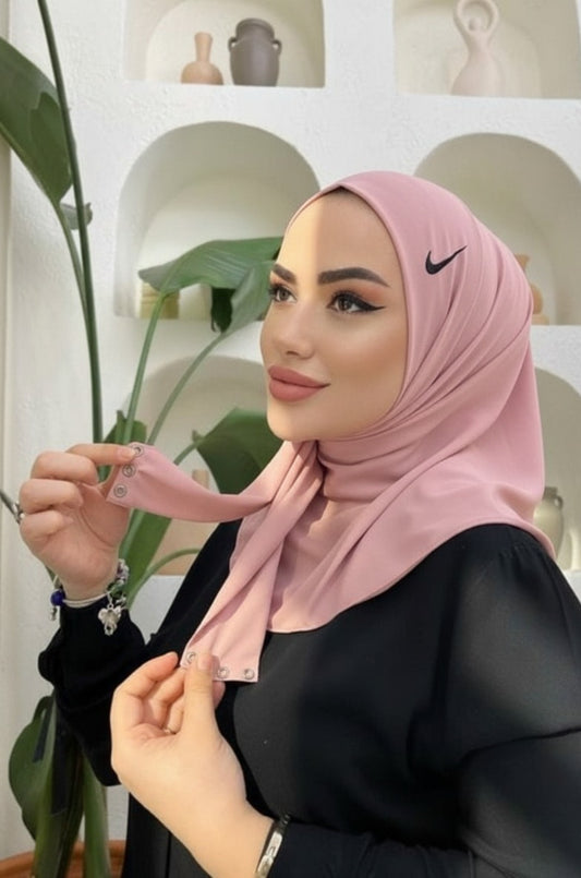 Button Jersey Hijab - Easy to Wear Shayla Hijab