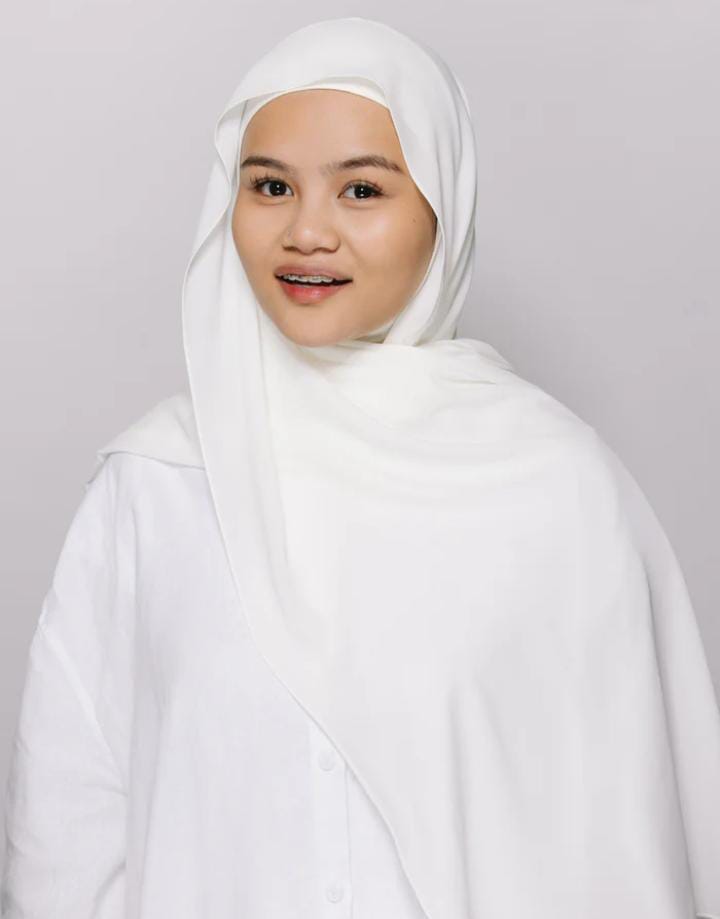 Ninja Chiffon Hijab with Built-in Magnets and Cap