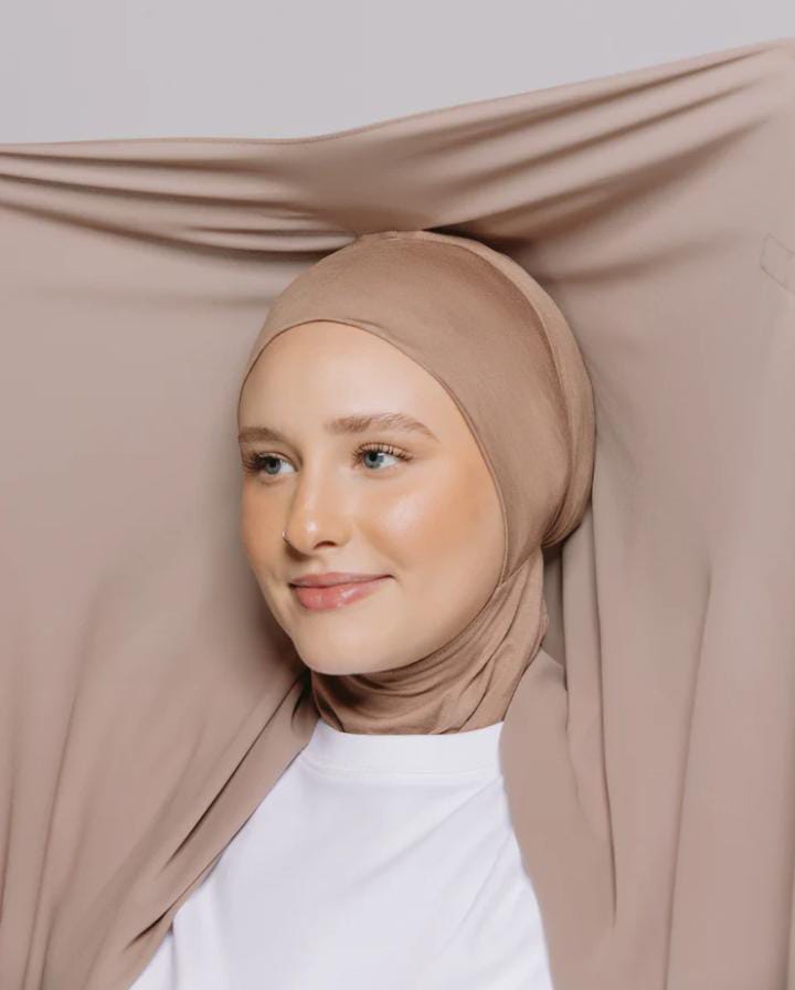 Ninja Chiffon Hijab with Built-in Magnets and Cap