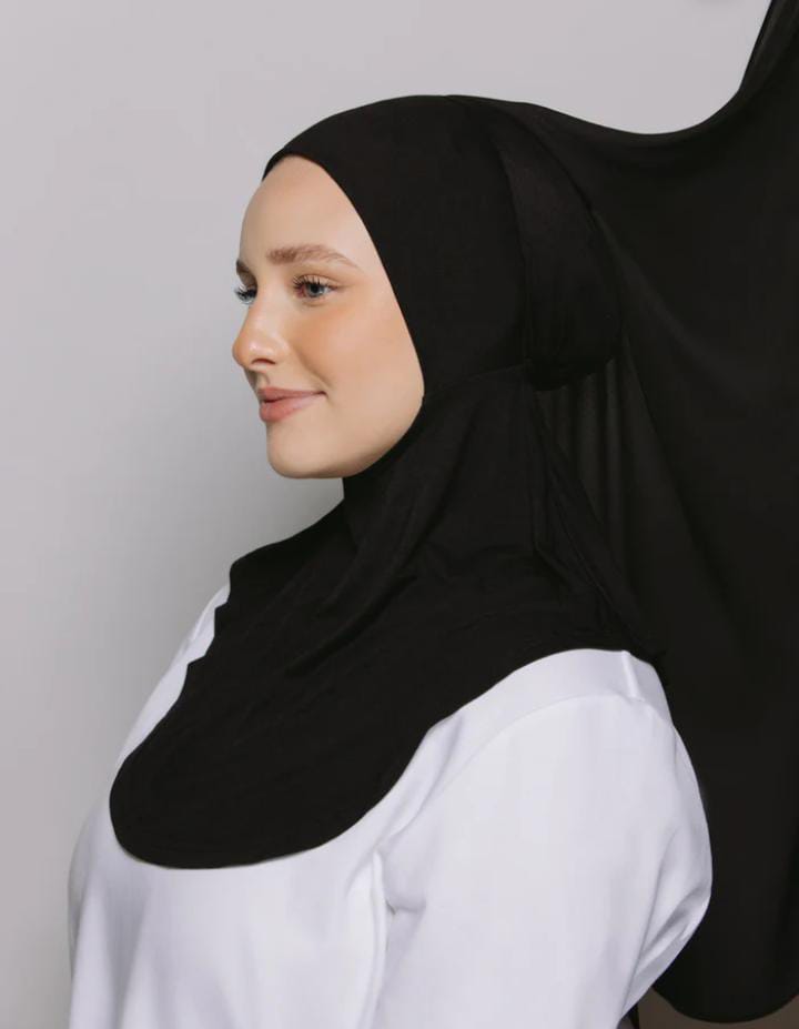 Ninja Chiffon Hijab with Built-in Magnets and Cap