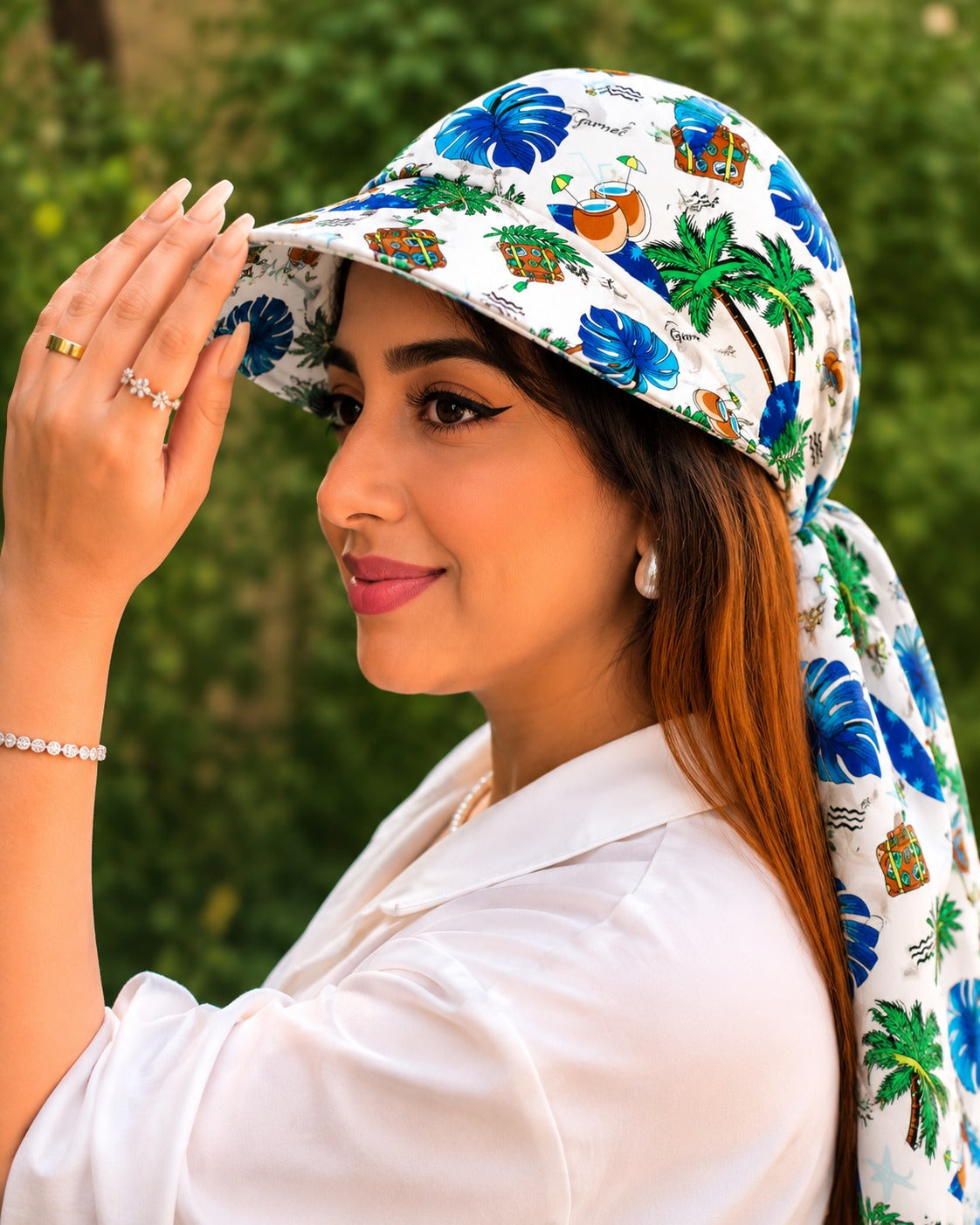 2-in-1 Summer Scarf Cap