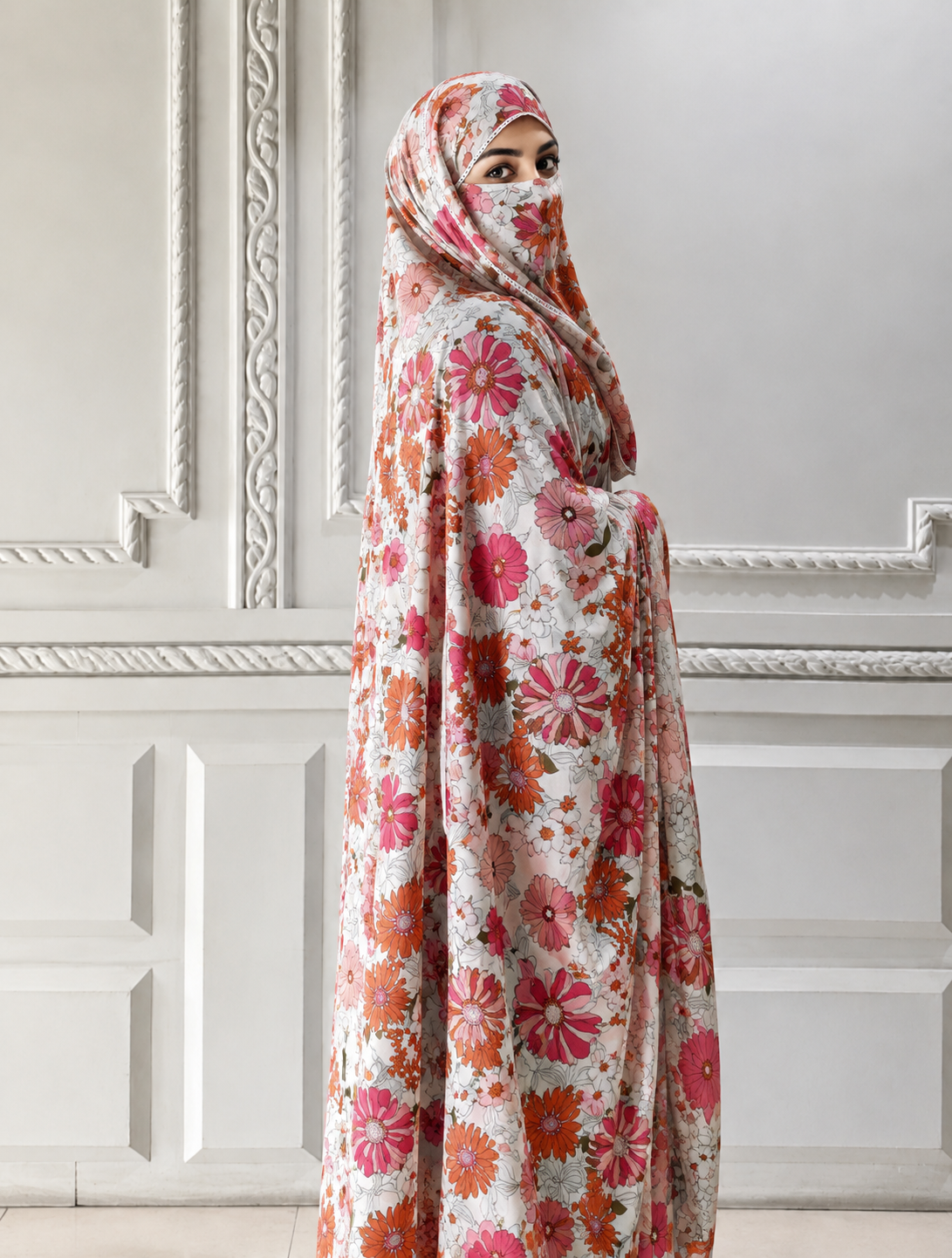 Elegant Haya Chadar with Attached Niqab