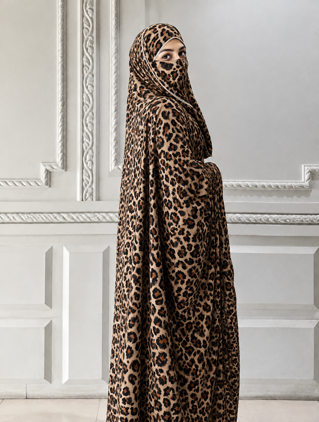 Elegant Haya Chadar with Attached Niqab