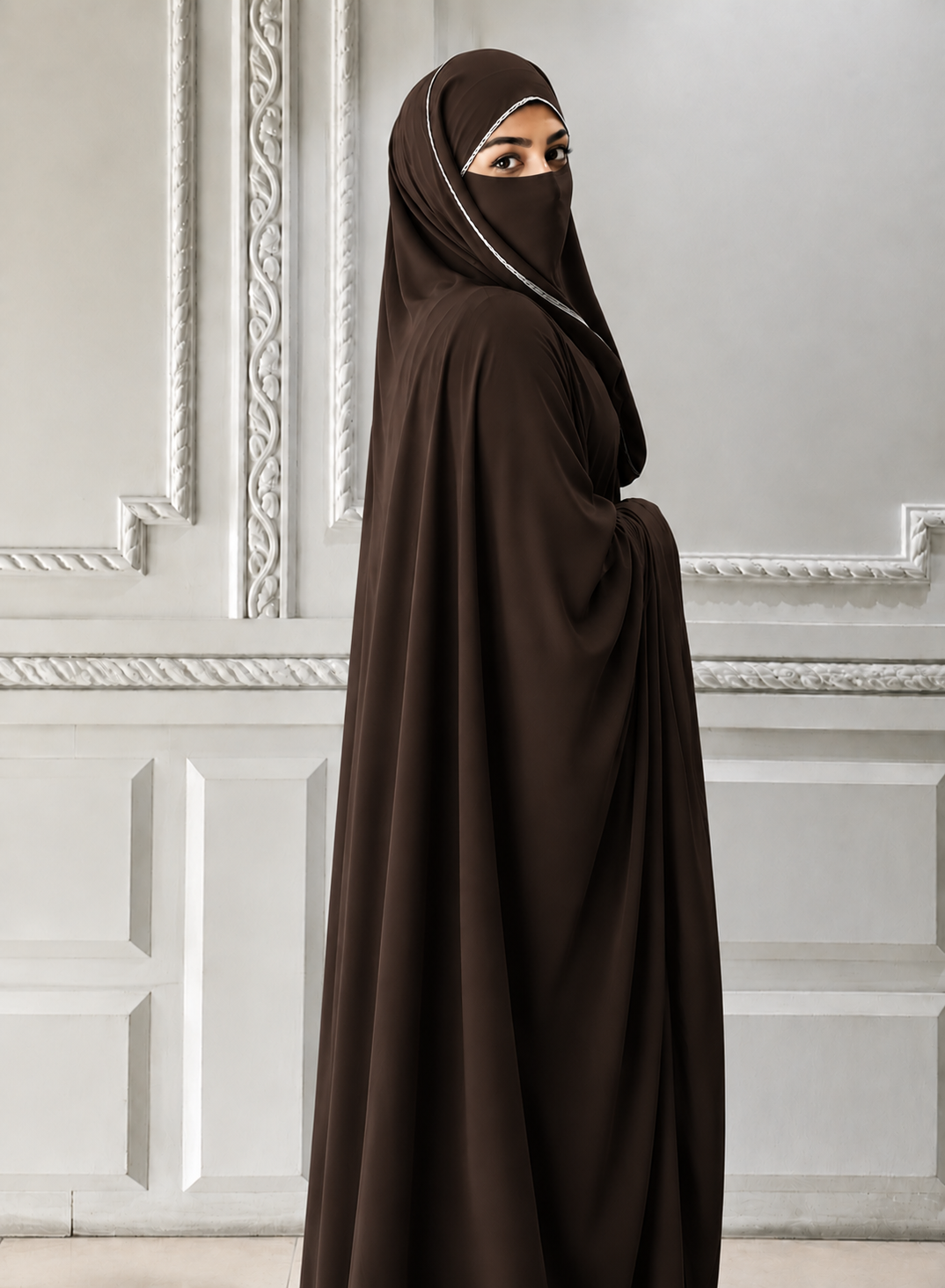 Elegant Haya Chadar with Attached Niqab