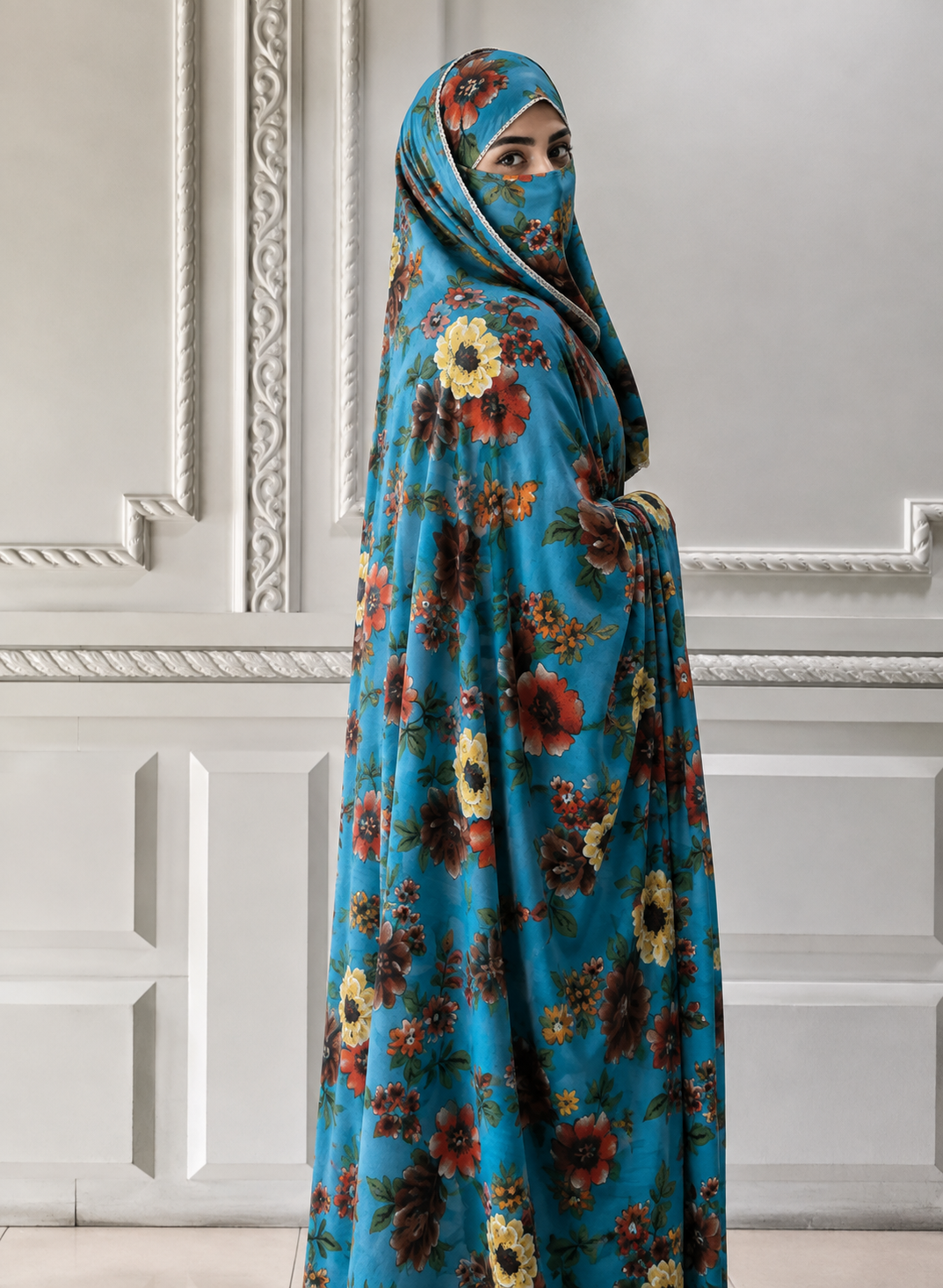 Elegant Haya Chadar with Attached Niqab