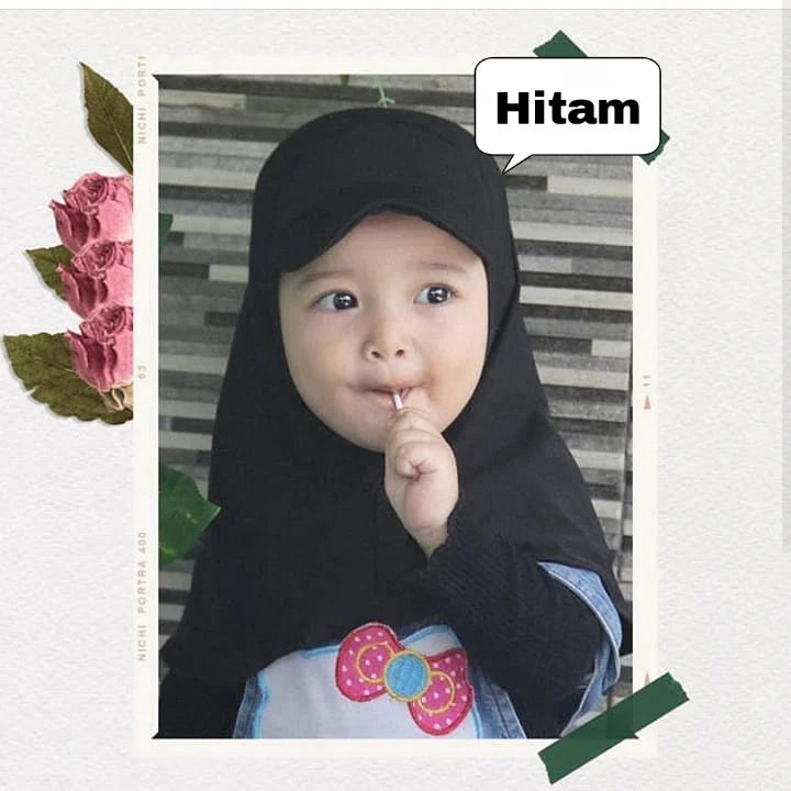 Kids Sport Hijab with Cap/ Summer Cap Hijab for Kids