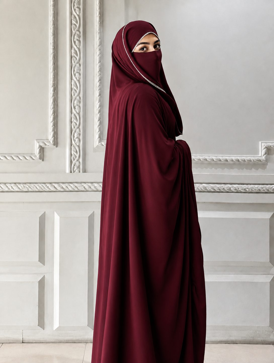 Elegant Haya Chadar with Attached Niqab