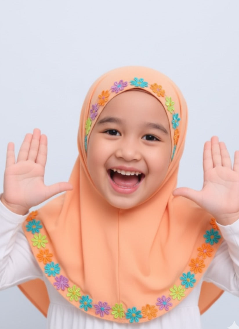 Fancy Kids Hijab - Easy to Wear Kids Hijab