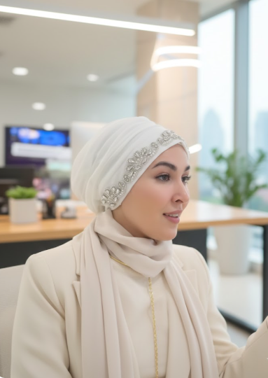 Persian Crystal Cap Hijab