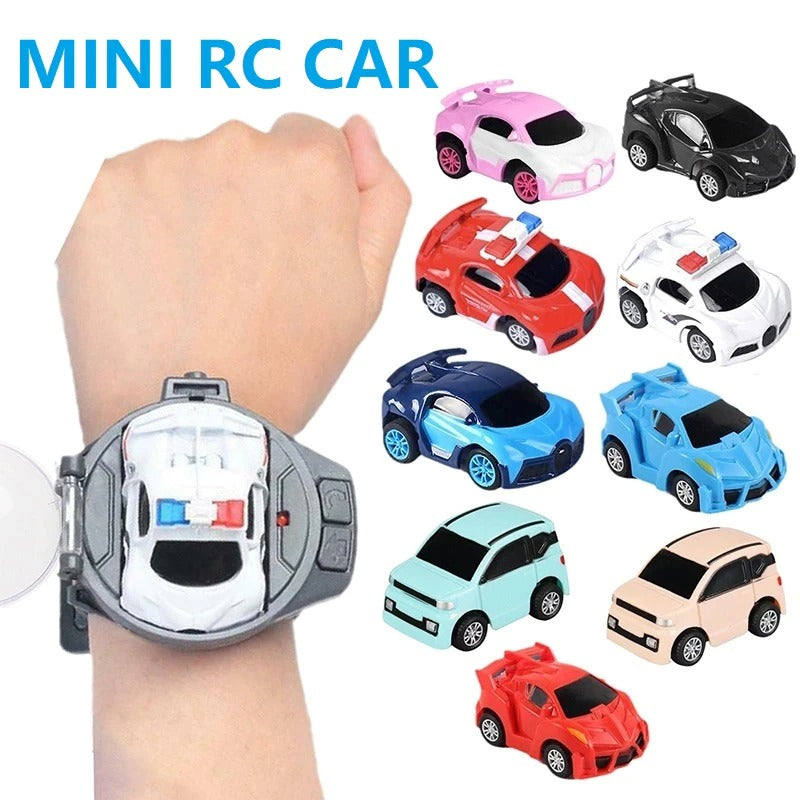 MINI ELECTRIC CAR REMOTE CONTROL CAR WATCH TOYS WRIST CAR WATCH