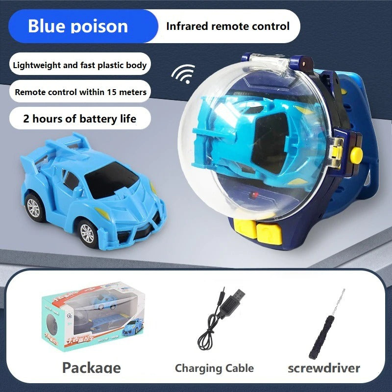 MINI ELECTRIC CAR REMOTE CONTROL CAR WATCH TOYS WRIST CAR WATCH