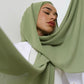 Chiffon Hijab with attached cap