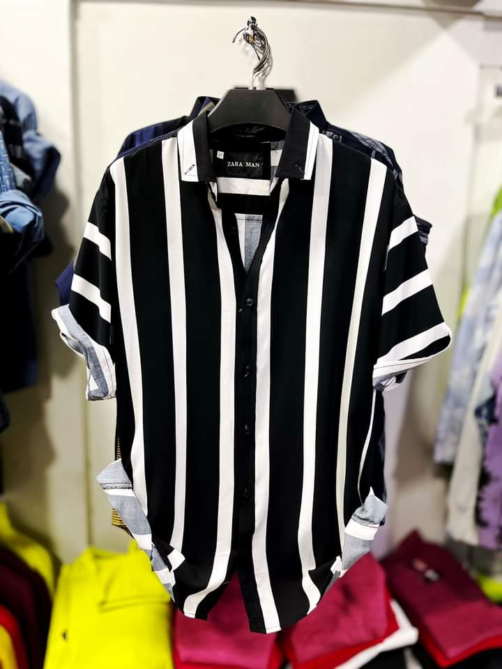 Short Sleeve Striped Shirt