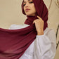 Chiffon Hijab with attached cap