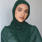 Chiffon Hijab with attached cap